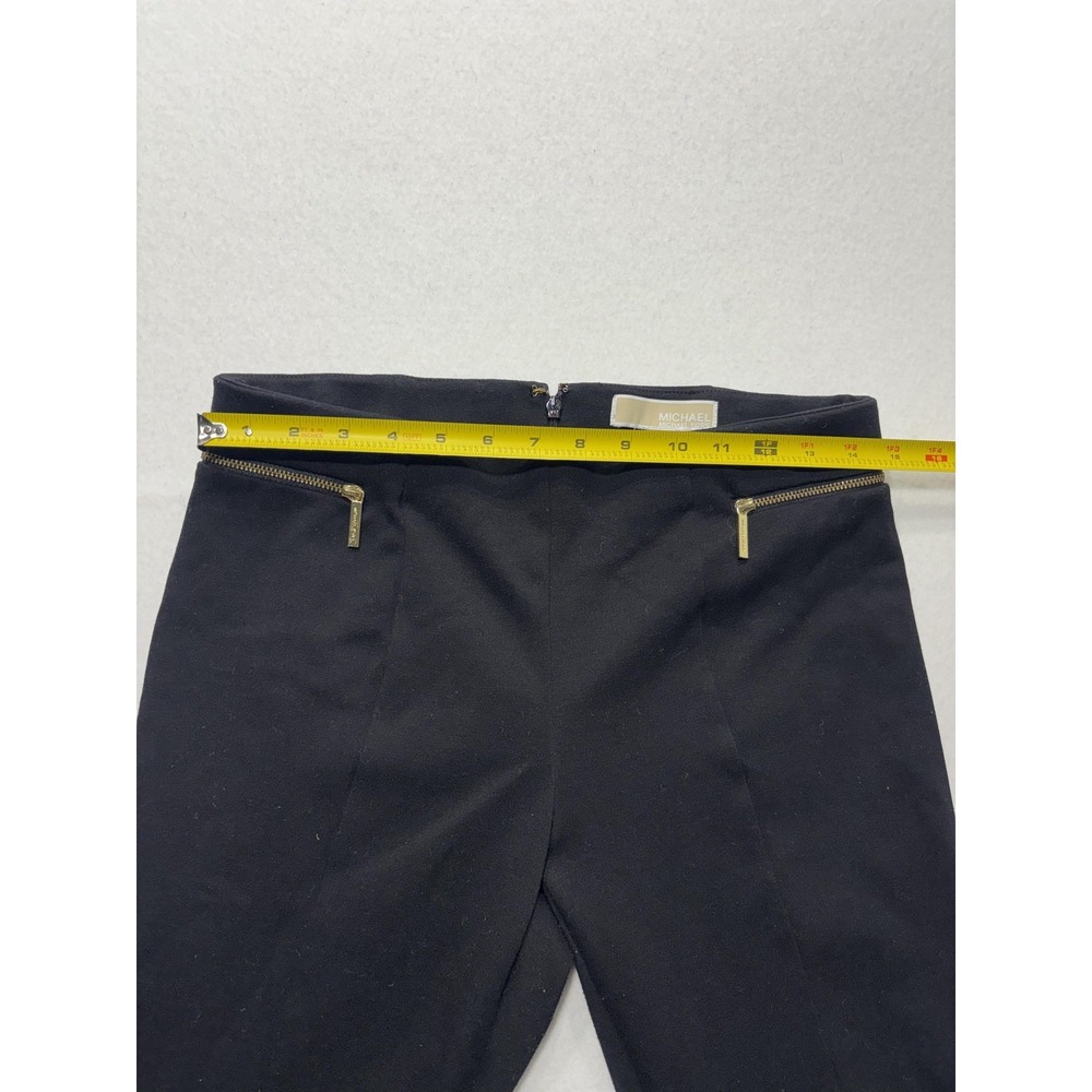 MICHAEL Michael Kors Pants Womens 6 Black Ponte Slim Ankle Zip Pocket Stretch - Picture 6 of 11